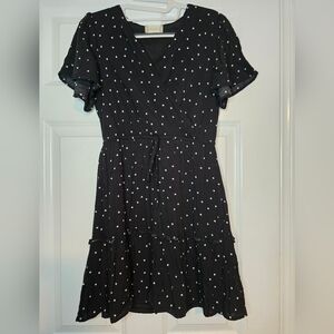 Altar'd State Black with white polka dot dress. Size Medium.